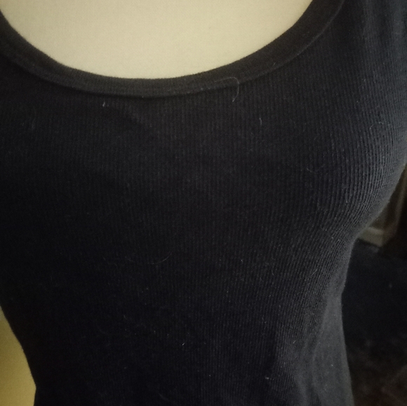 Used,not new navy camisole,tank top ribbed knit. size is medium. - Picture 2 of 3